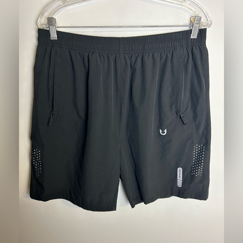 NORTYARD Black Men's Athletic Shorts size XL Lightweight Swimming casual outdoo
